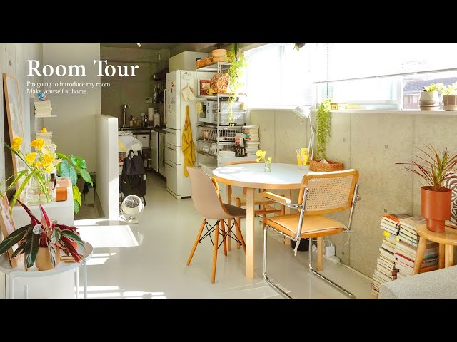 【ROOM TOUR】Rooms with colorful and natural interiors | Kitchen storage idea.makeover in Japan