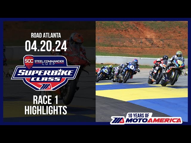 Steel Commander Superbike Race 1 at Road Atlanta 2024 - HIGHLIGHTS | MotoAmerica