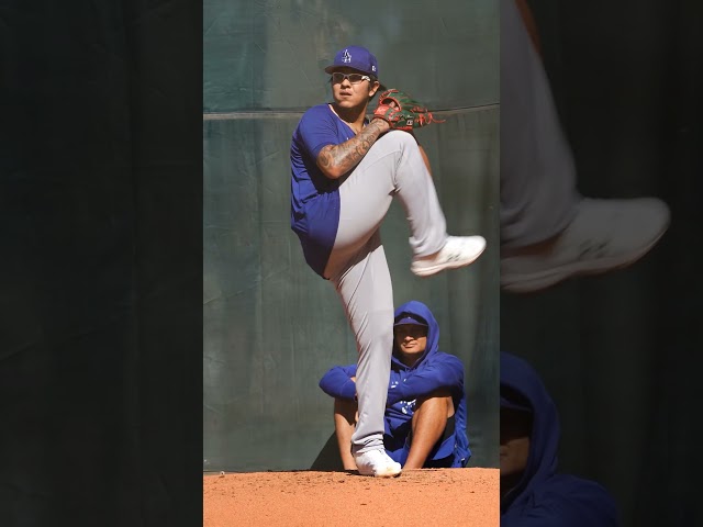 Julio Urías in action? Baseball is back. #shorts