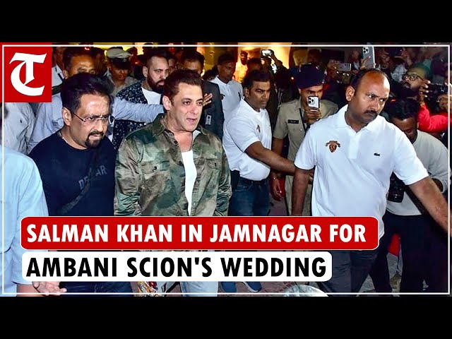 Salman Khan arrives in Gujarat for Anant Ambani, Radhika Merchant's wedding
