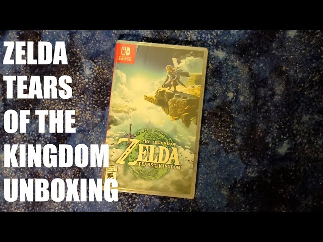 Zelda Tears of the Kingdom Unboxing - Nintendo Switch