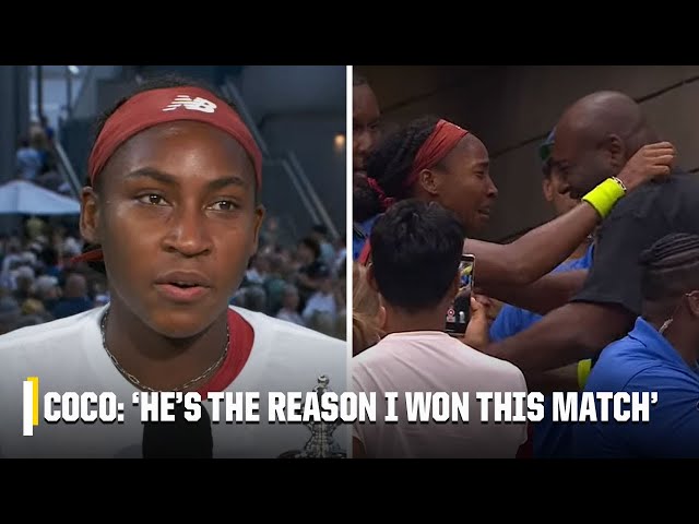 Coco Gauff gets emotional recounting seeing dad cry for first time after winning 2023 US Open ❤️🏆