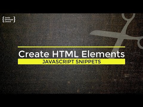 JavaScript Create HTML Element: How to dynamically add tags to your pages
