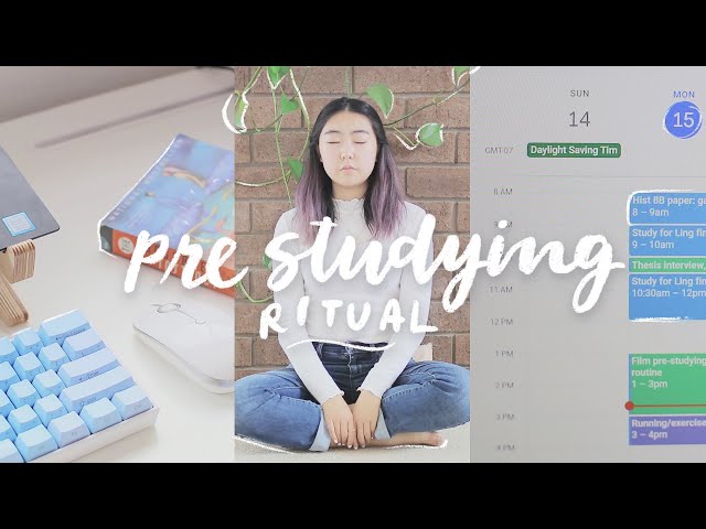 my pre studying routine 🍵 how to prepare for a productive study session