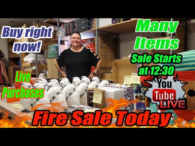Live Fire Sale Buy Direct From Me - A fun Fast paced sale where you can interact with us!