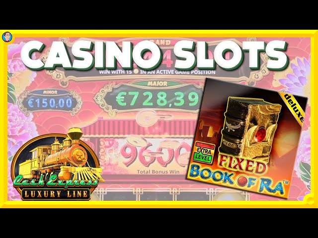 Casino Slots with @LetsGiveItASpinTV , Including Book of Ra FIXED!!