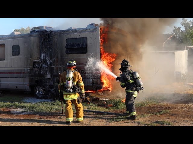 Firefighters Save 2 Dogs from RV Fire in City of Brentwood