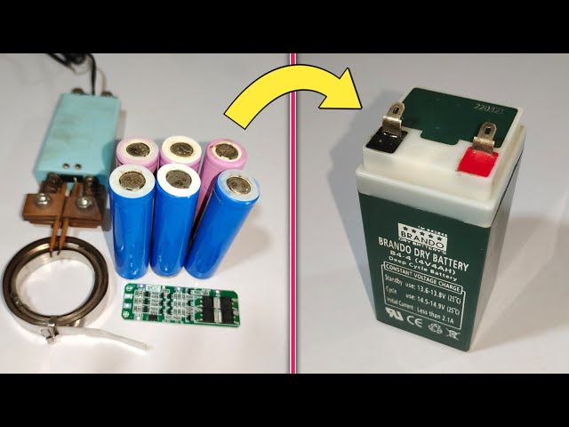 How To Convert 4v 4Ah Lead Acid Battery Into 12.6v 4Ah Lithium Ion Battery Pack