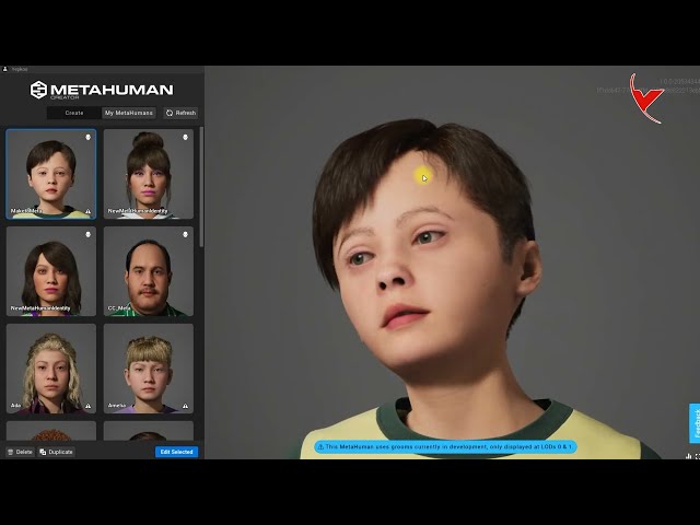 Makehuman to Metahuman, How to create a Metahuman child character with the free Makehuman character?