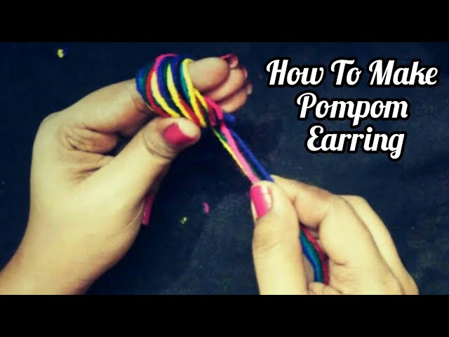 DIY Pom Pom Earring 2021 || How To Make Pom Pom Earring At Home || Easy Woolen Craft || Soha Sinha