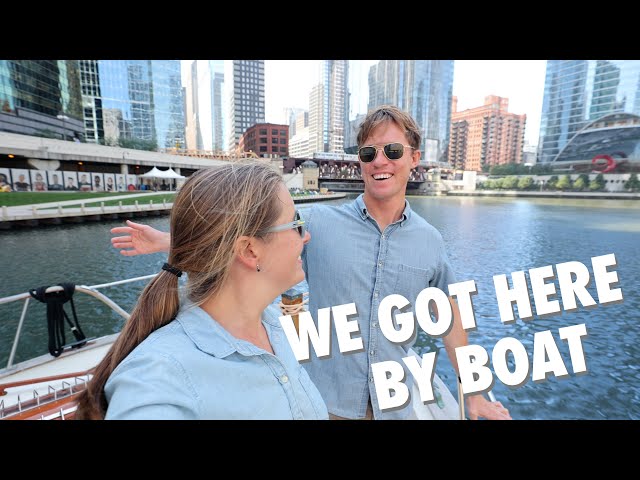 Boating up the Chicago River and starting the Mid-West Rivers