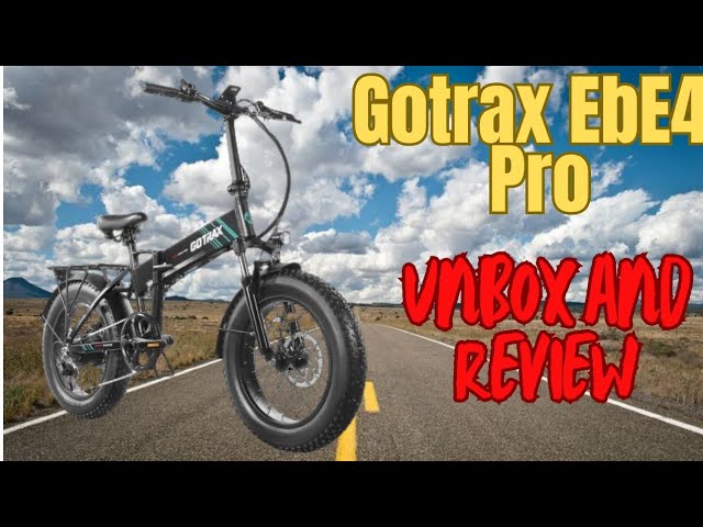Gotrax EBE4 PRO - 750 Watt Folding E-Bike Unboxing and Review