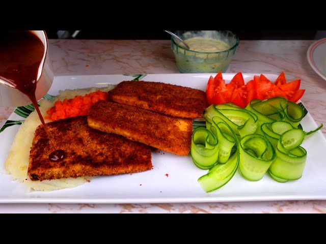 INCREDIBLE! Tofu Steak with Homemade Sauce I Vegan Recipe I Vegan Meal