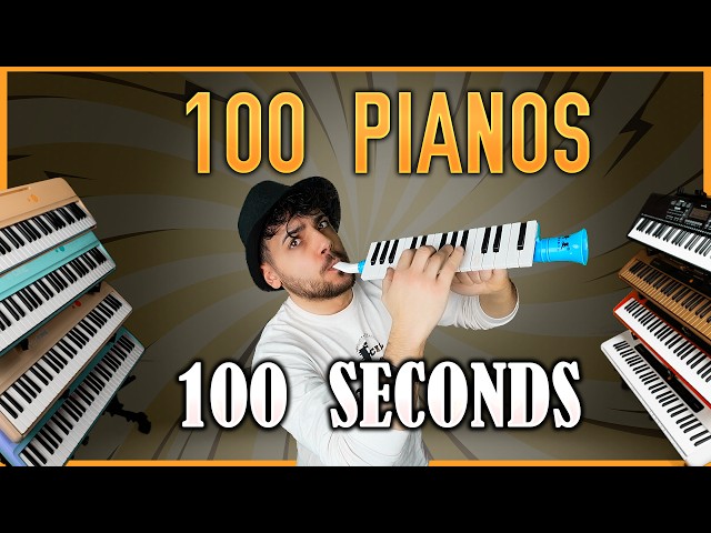 I Played 100 Pianos in 100 Seconds
