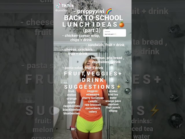 back to school lunch ideas 🍊⚡️ #preppy #shorts #notme