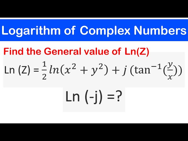08 - Logarithm of Complex Numbers 1