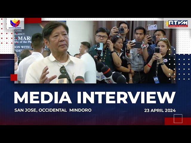 Media Interview in San Jose, Occidental  Mindoro 4/23/2024