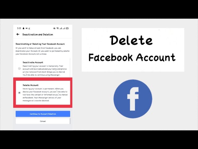 How to Delete Facebook Account | Facebook Account Delete Kaise Kare - Delete fb account permanently