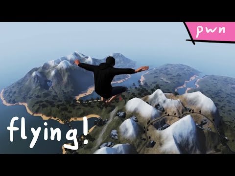 Flying and our first Flag! (Cow King) - Pwn Adventure 3