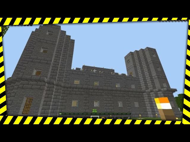Minecraft Survival Castle EP6 - Castle Defenses and Security