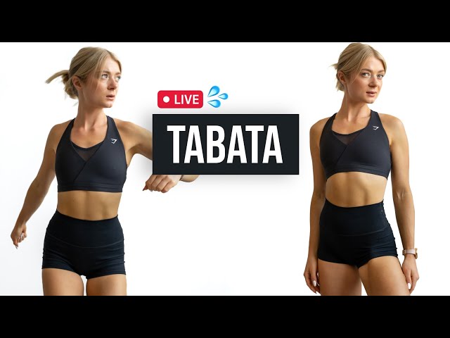 30 MIN LIVE TABATA WORKOUT - No Equipment - Full Body Home Workout
