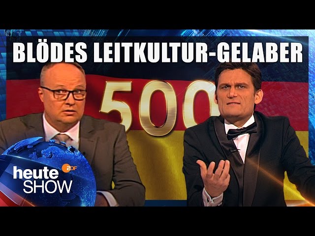Thomas de Maizière eröffnet die 500ste Leitkultur-Debatte | heute-show vom 05.05.2017