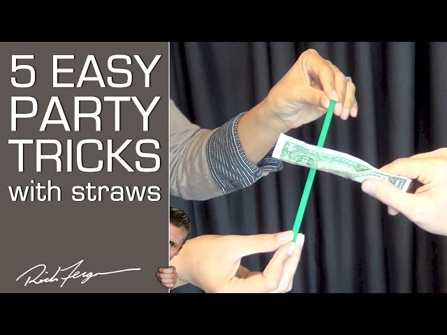 5 Easy Party Tricks with Straws