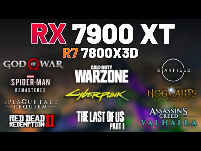 AMD RX 7900 XT + RYZEN 7 7800X3D - Test in 10 Games