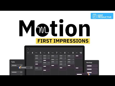 Motion: First Impressions | Planning/To-Do App
