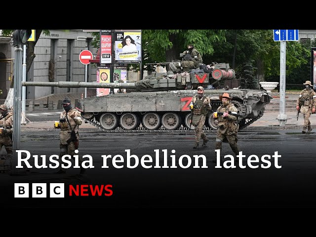 Wagner mercenaries say they control key Russian city as convoy heads towards Moscow  – BBC News