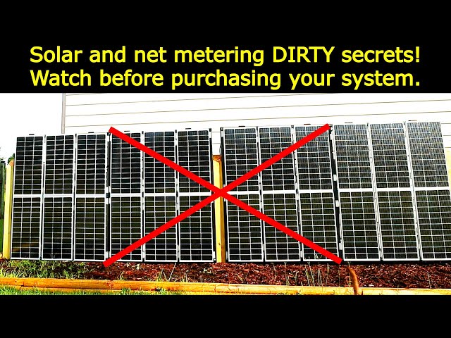 Solar net metering dirty secrets! A MUST WATCH before you buy your system. #767