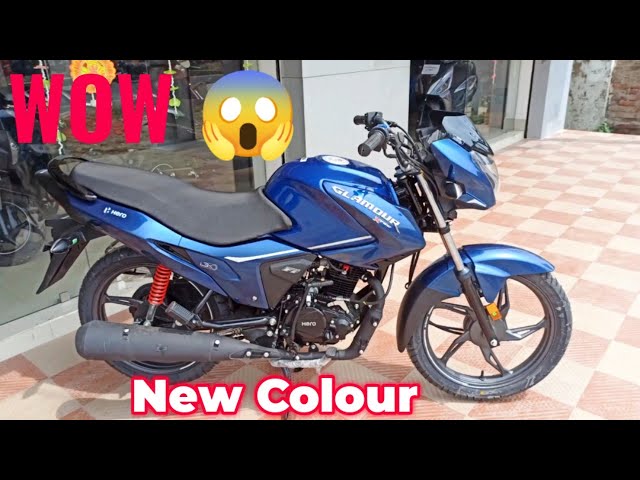 Hero Glamour Xtec New Colour 2022 😱 New On-road Price, Changes | Hero Glamour Xtec Blue Colour