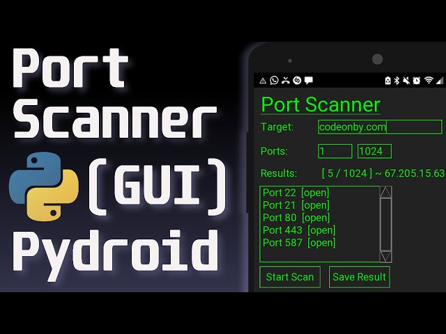 Python 3 - Port Scanner GUI Tutorial (Tkinter)