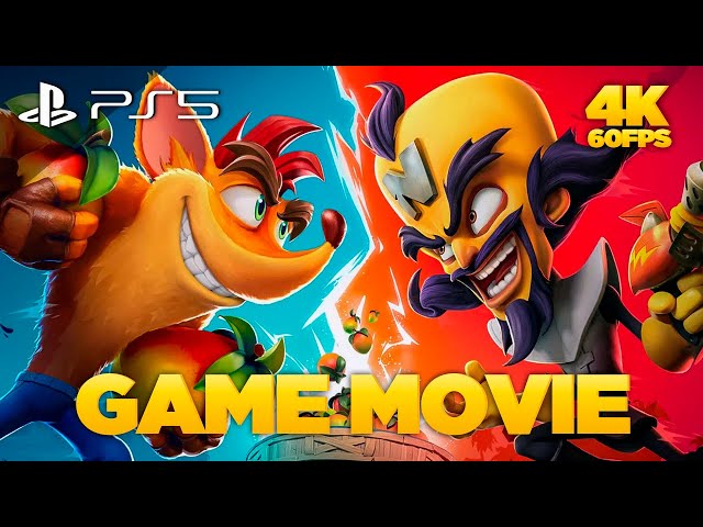 Crash Bandicoot 1, 2, 3 & 4 - All Cutscenes Full Movie Game (4K 60FPS PS5) No Commentary