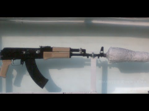 Slow Motion of an AK-47 Underwater (Part 1) - Smarter Every Day 95