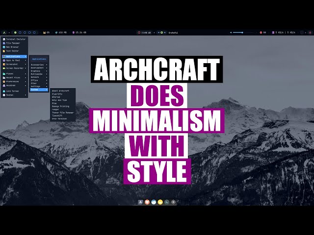 ArchCraft, A Unique Blend of Linux and Unixporn