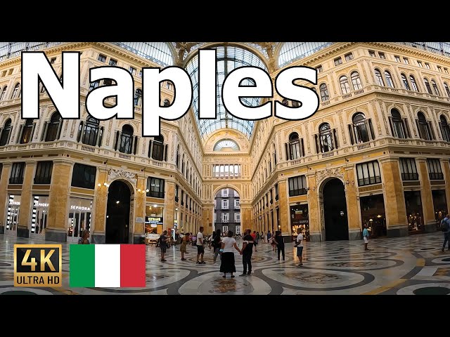 Naples, Italy - 2022 Walking Tour in 4K - Seaside, Restaurants, Street Life, and Architecture