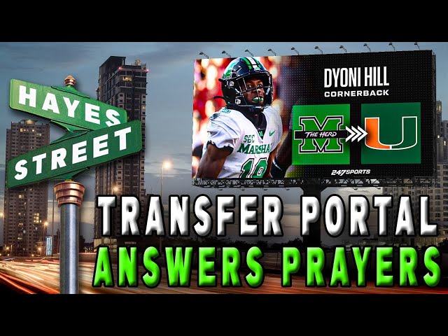 D'Yoni Hill talk transition from the Marshall Herd to the Miami Hurricanes | #HayesStreet