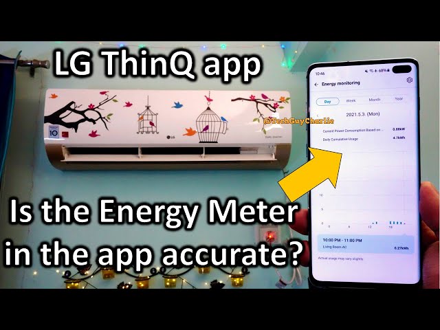 Is LG ThinQ app accurate about energy consumption and the KWh unit count