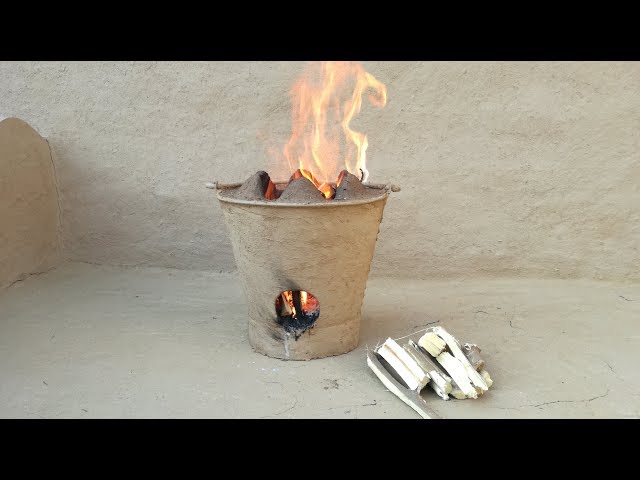 Portable Clay Stove Mobile Clay Stove Wood Burning Stove Matti ka Chulha Simple Clay Stove
