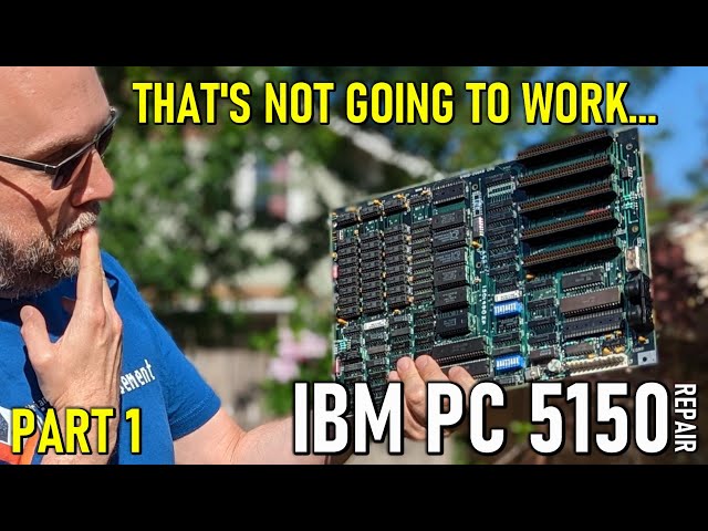 IBM PC 5150 repair: The motherboard doesn't have the typical faults