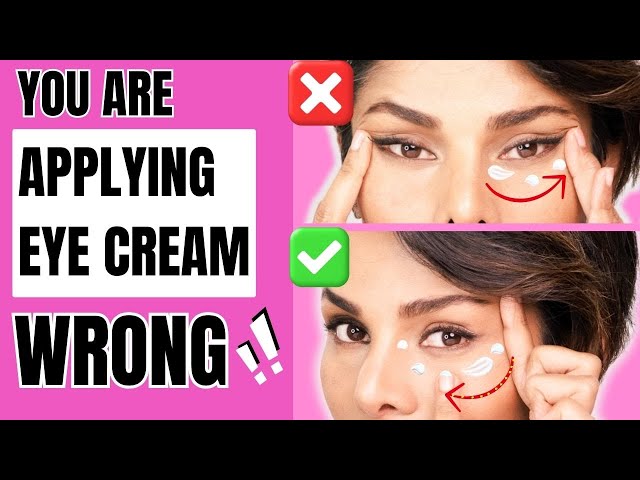 How to APPLY EYE CREAM CORRECTLY/ Eye Massages to Transform Crows Feet, Dark Circles and Puffiness