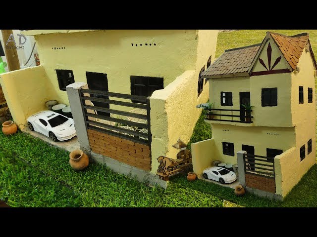 BRICKLAYING: MINI HOUSE FOUNDATION MODEL---Model Bricklaying House---Handmande Bricklaying House