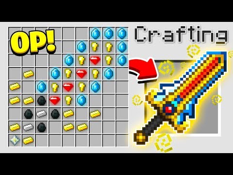 HOW TO CRAFT A $1,000,000 SWORD! *OVERPOWERED* (Minecraft 1.13 Crafting Recipe)