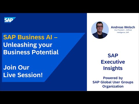 LIVE: SAP Executive Insights - Navigating the Future with Strategic Intelligence