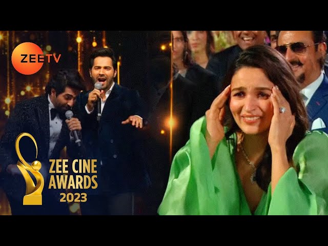 Zee Cine Awards 2023 - Varun & Ayushmann Sing A Fun Version Of #Kesariya For Alia, Ranbir & Raha!