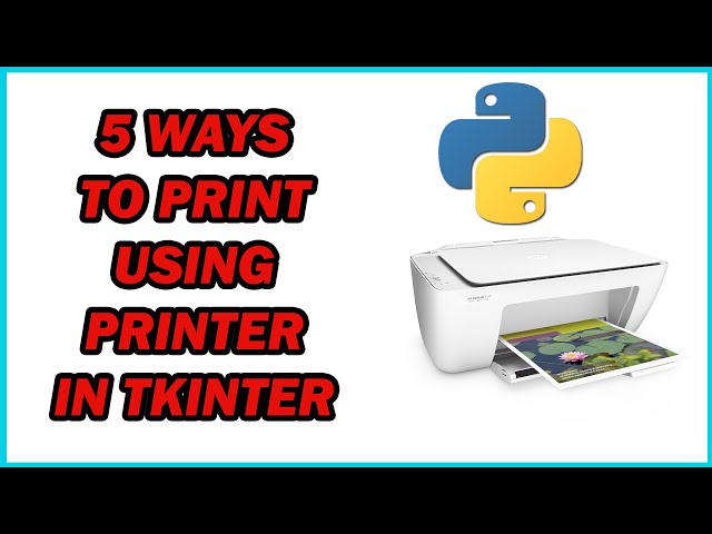 5ways to print in printer using tkinter | Python