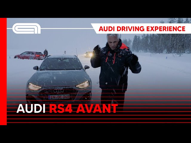 Wouter gaat dwars met de Audi RS4 in quattro-land