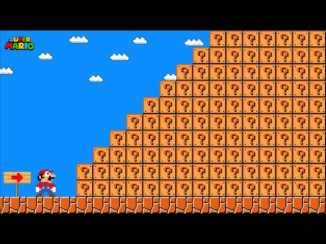 Can Mario Collect 999 item Blocks in New Super Mario Bros Wii?