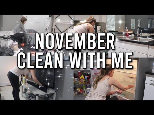 November CLEAN WITH ME | After Halloween Clean Up | Gypsy Wife Life